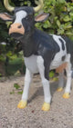 Statue Vache Animaux Resine - 140cm - Tache Noir