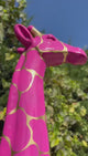 Statue Girafe Animaux Resine - 210cm - Ecaille Rose