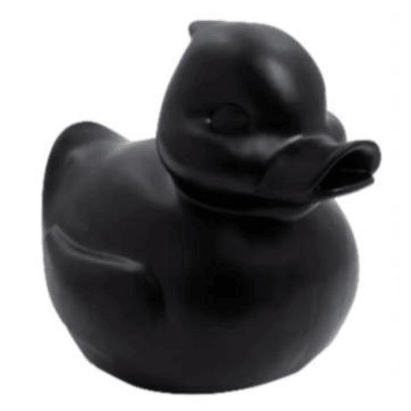 Statue Canard Animaux Resine - 45cm - Noir - ANIMAUX-RESINE.FR