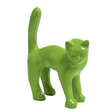 Statue Chat Animaux Resine - 35cm - Vert Pomme - ANIMAUX-RESINE.FR