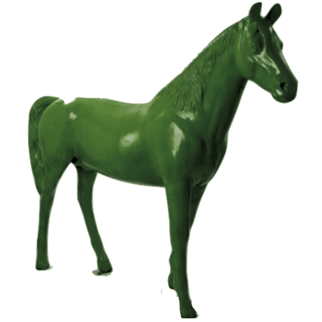 Statue Cheval Animaux Resine - 210cm - Vert - ANIMAUX-RESINE.FR