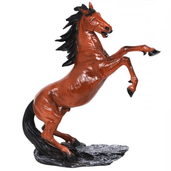 Statue Cheval Animaux Resine - 90cm - Naturel - ANIMAUX-RESINE.FR