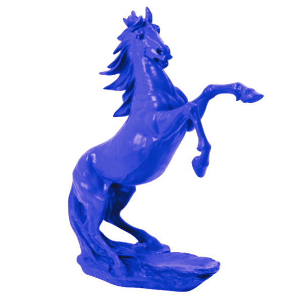 Statue Cheval Animaux Resine - 90cm - Violet - ANIMAUX-RESINE.FR