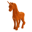 Statue Cheval Licorne Animaux Resine - 50cm - Orange - ANIMAUX-RESINE.FR