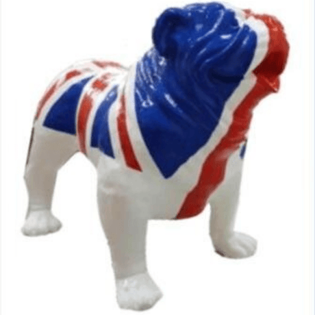 Statue Chien Bouledogue Anglais Animaux Resine - 30cm - Angleterre - ANIMAUX-RESINE.FR