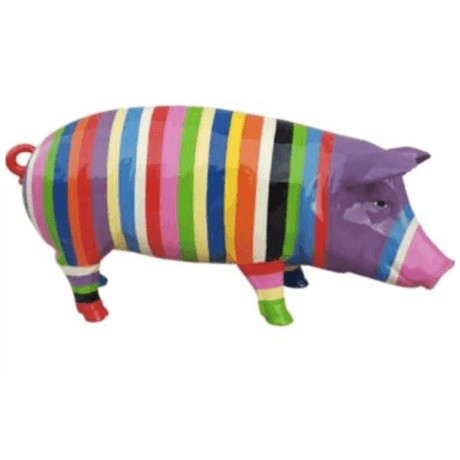 Statue Cochon Animaux Resine - 100cm - Candy - ANIMAUX-RESINE.FR