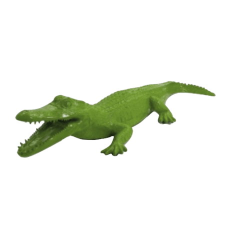 Statue Crocodile Animaux Resine - 215cm - Vert Pomme - ANIMAUX-RESINE.FR