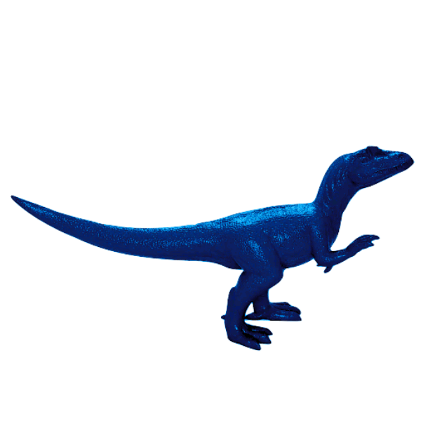 Statue Dinosaure Animaux Resine - 600cm - Bleu Nuit - ANIMAUX-RESINE.FR