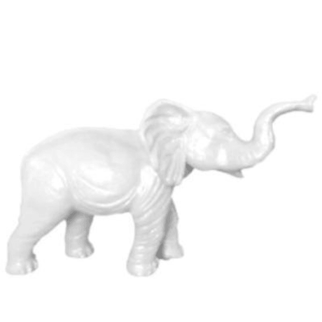 Statue Elephant Animaux Resine - 185cm - Blanc - ANIMAUX-RESINE.FR