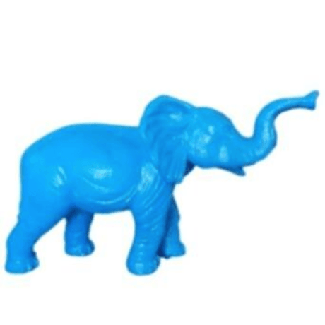 Statue Elephant Animaux Resine - 185cm - Bleu Ciel - ANIMAUX-RESINE.FR