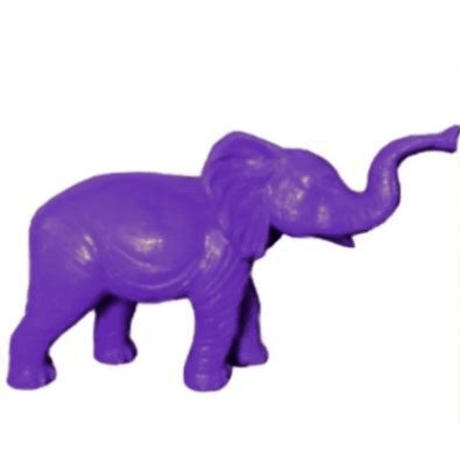 Statue Elephant Animaux Resine - 185cm - Violet - ANIMAUX-RESINE.FR