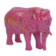 Statue Elephant Animaux Resine - 30cm - Graffiti Rose - ANIMAUX-RESINE.FR