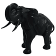 Statue Elephant Animaux Resine - 90cm - Noir - ANIMAUX-RESINE.FR