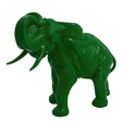 Statue Elephant Animaux Resine - 90cm - Vert - ANIMAUX-RESINE.FR