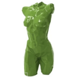 Statue Femme Buste Oeuvre Origami Resine - 85cm - Vert Pomme - ANIMAUX-RESINE.FR