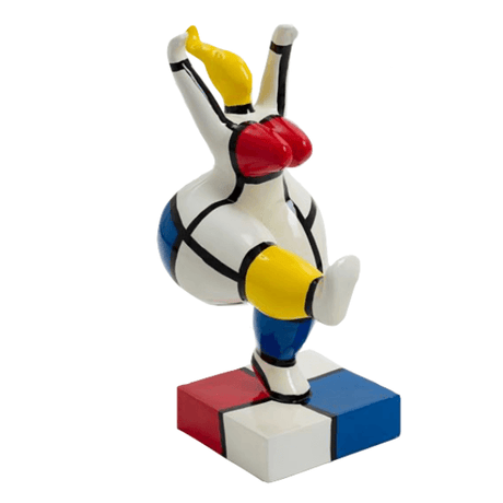 Statue Femme Nana Oeuvre Resine - 55cm - Mondrian - ANIMAUX-RESINE.FR