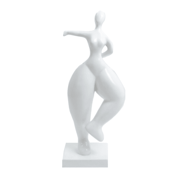 Statue Femme Nana Oeuvre Resine - 85cm - Blanc - ANIMAUX-RESINE.FR