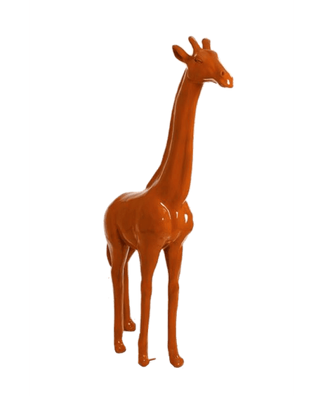 Statue Girafe Animaux Resine - 210cm - Orange - ANIMAUX-RESINE.FR