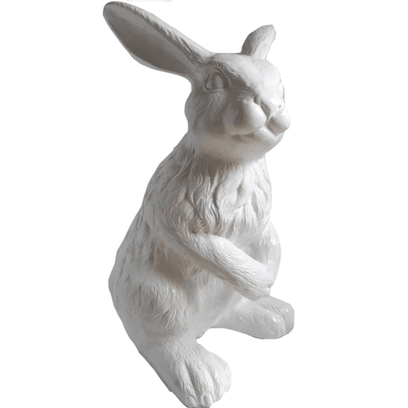 Statue Lapin Animaux Resine - 115cm - Blanc - ANIMAUX-RESINE.FR