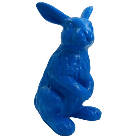 Statue Lapin Animaux Resine - 115cm - Bleu Nuit - ANIMAUX-RESINE.FR