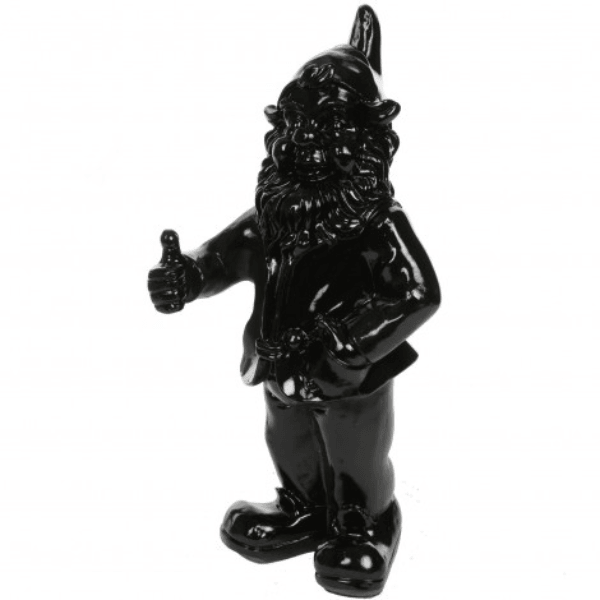 Statue Nain Oeuvre Resine - 30cm - Noir - ANIMAUX-RESINE.FR