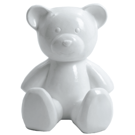 Statue Ours Animaux Resine - 35cm - Blanc - ANIMAUX-RESINE.FR