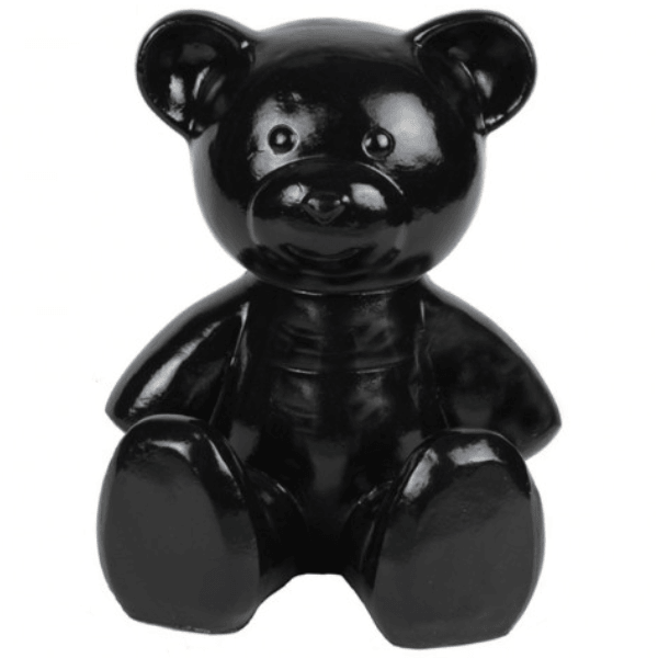 Statue Ours Animaux Resine - 35cm - Noir - ANIMAUX-RESINE.FR