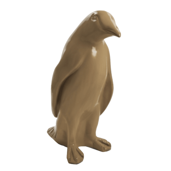 Statue Pingouin Animaux Resine - 120cm - Marron - ANIMAUX-RESINE.FR