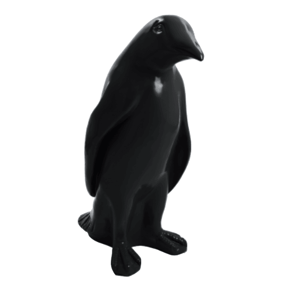 Statue Pingouin Animaux Resine - 70cm - Noir - ANIMAUX-RESINE.FR