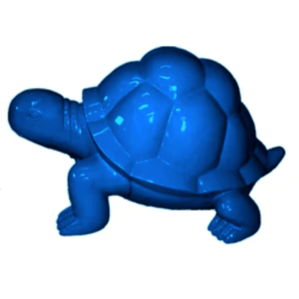 Statue Tortue Animaux Resine - 45cm - Bleu - ANIMAUX-RESINE.FR