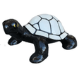 Statue Tortue Animaux Resine - 45cm - Noir & Blanc - ANIMAUX-RESINE.FR