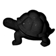 Statue Tortue Animaux Resine - 45cm - Noir - ANIMAUX-RESINE.FR