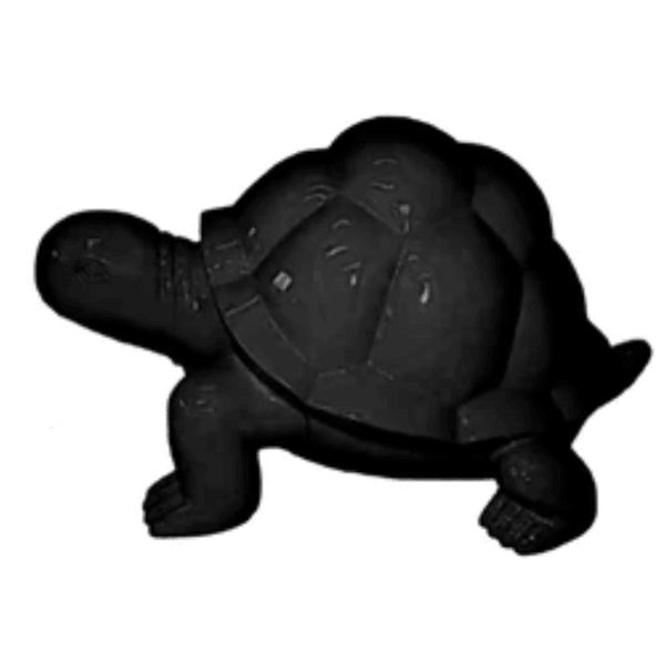 Statue Tortue Animaux Resine - 45cm - Noir - ANIMAUX-RESINE.FR