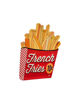 PLAQUE MÉTAL FRENCH FRIES 30X30 CM - PLAQUE DECORATIVE - ANIMAUX-RESINE.FR