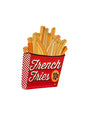 PLAQUE MÉTAL FRENCH FRIES 30X30 CM - PLAQUE DECORATIVE - ANIMAUX-RESINE.FR