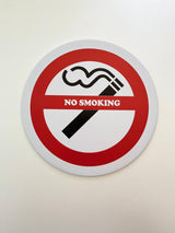 PLAQUE MÉTAL NO SMOKING 30X30 CM - PLAQUE DECORATIVE - ANIMAUX-RESINE.FR