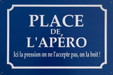 PLAQUE MÉTAL PLACE PAERO 30X20 CM - PLAQUE DECORATIVE - ANIMAUX-RESINE.FR