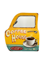 PORTIÈRE MÉTAL COFFEE HOUSE H.50CM - PORTIÈRE DECORATIVE - ANIMAUX-RESINE.FR