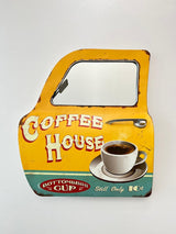 PORTIÈRE MÉTAL COFFEE HOUSE H.50CM - PORTIÈRE DECORATIVE - ANIMAUX-RESINE.FR